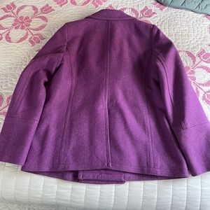 J. Crew Wool and Cashmere blend coat. Double breasted, hip length.